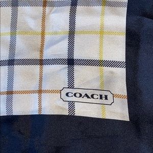 Silk plaid Coach Scarf
